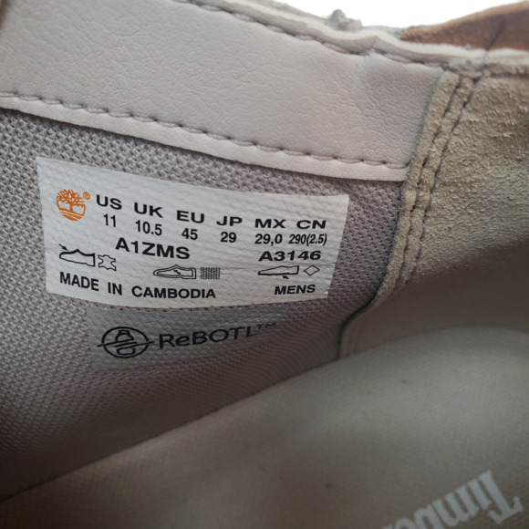 Timberland Men's Adventure Lace Up Leather Chukka Boots 11M Light Grey - Picture 7 of 7